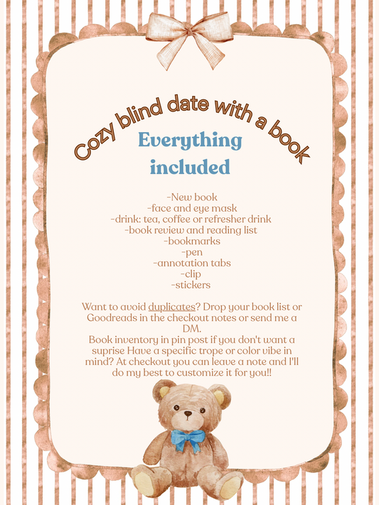 Cozy blind date with a book 🧸