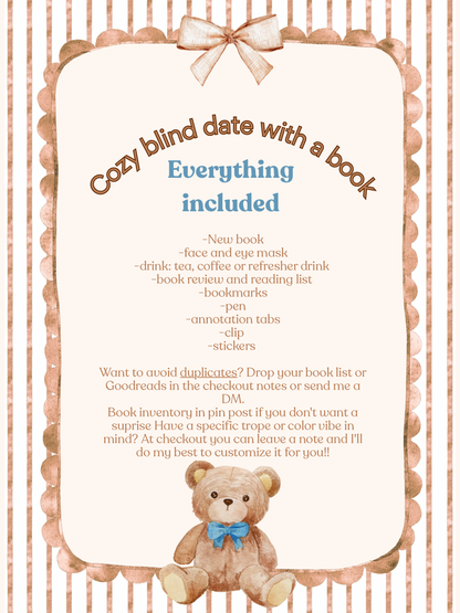 Cozy blind date with a book 🧸